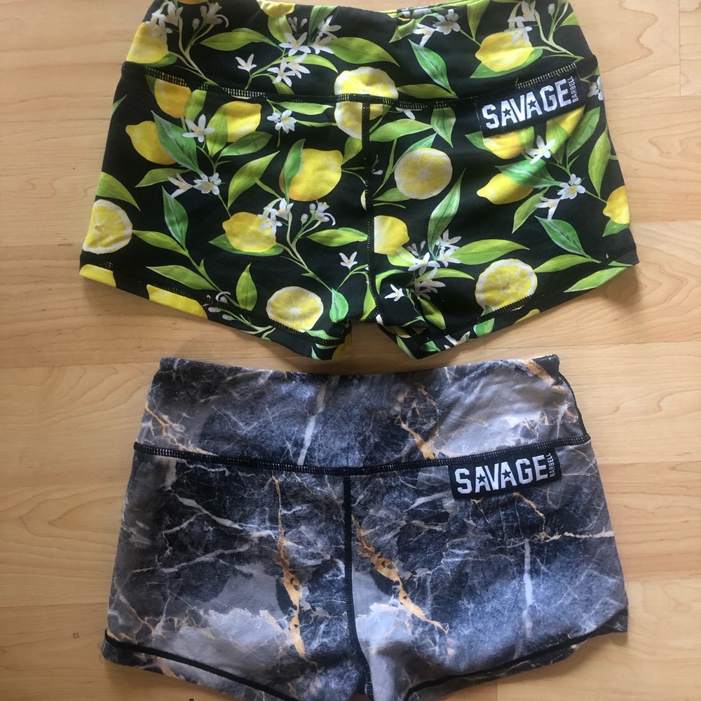 SAVAGE barbell booty shorts